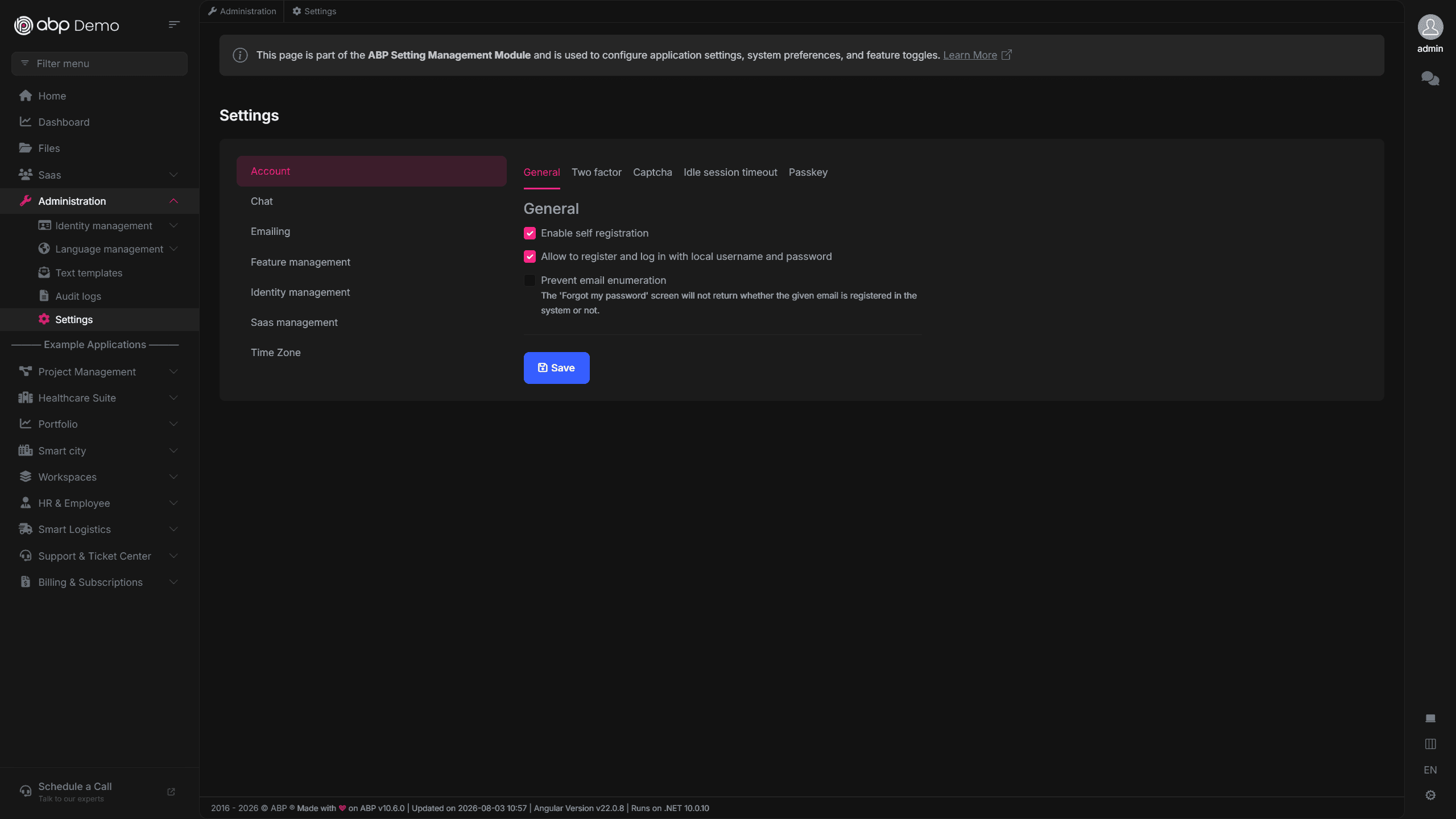 ABP Demo screenshot 3