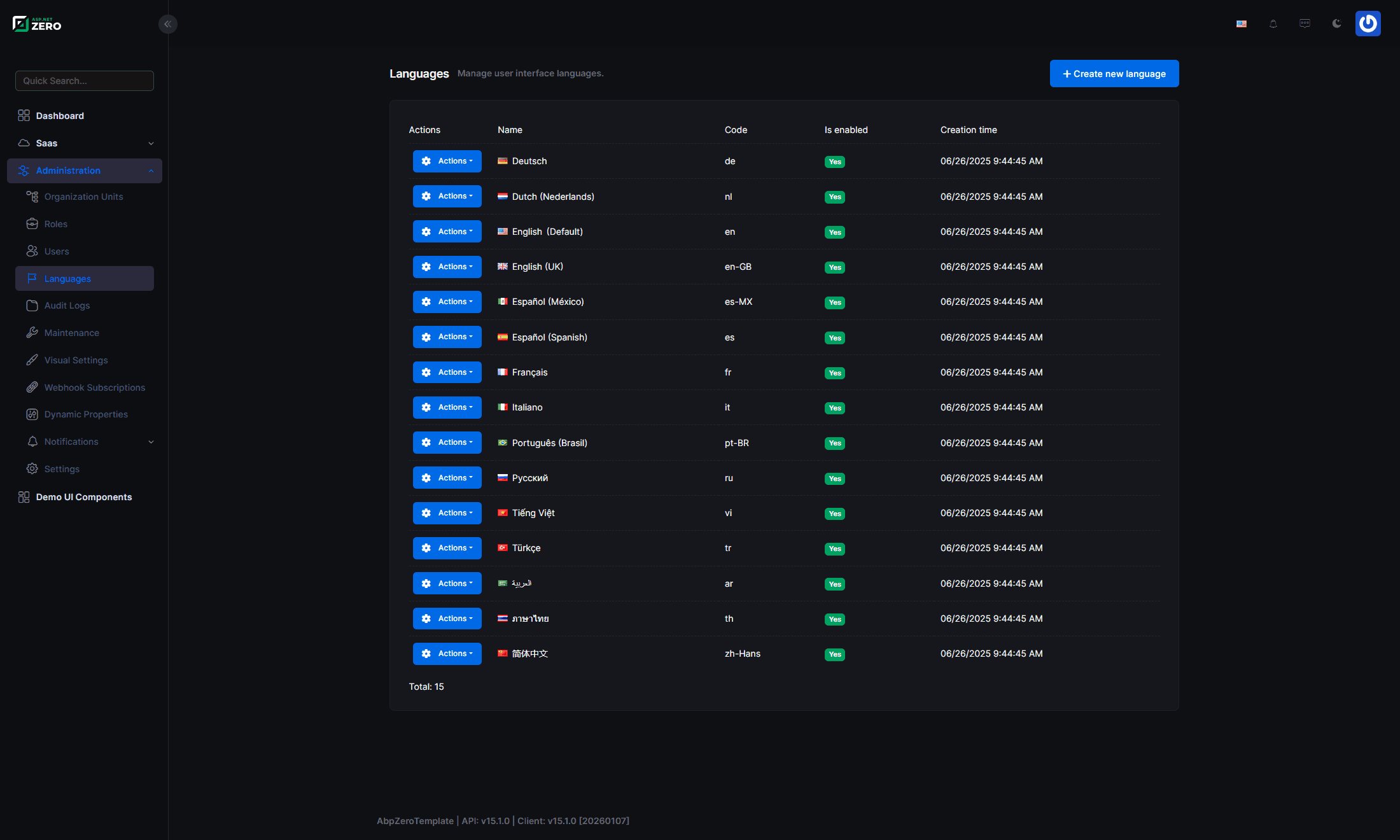ASP.NET Zero screenshot 3