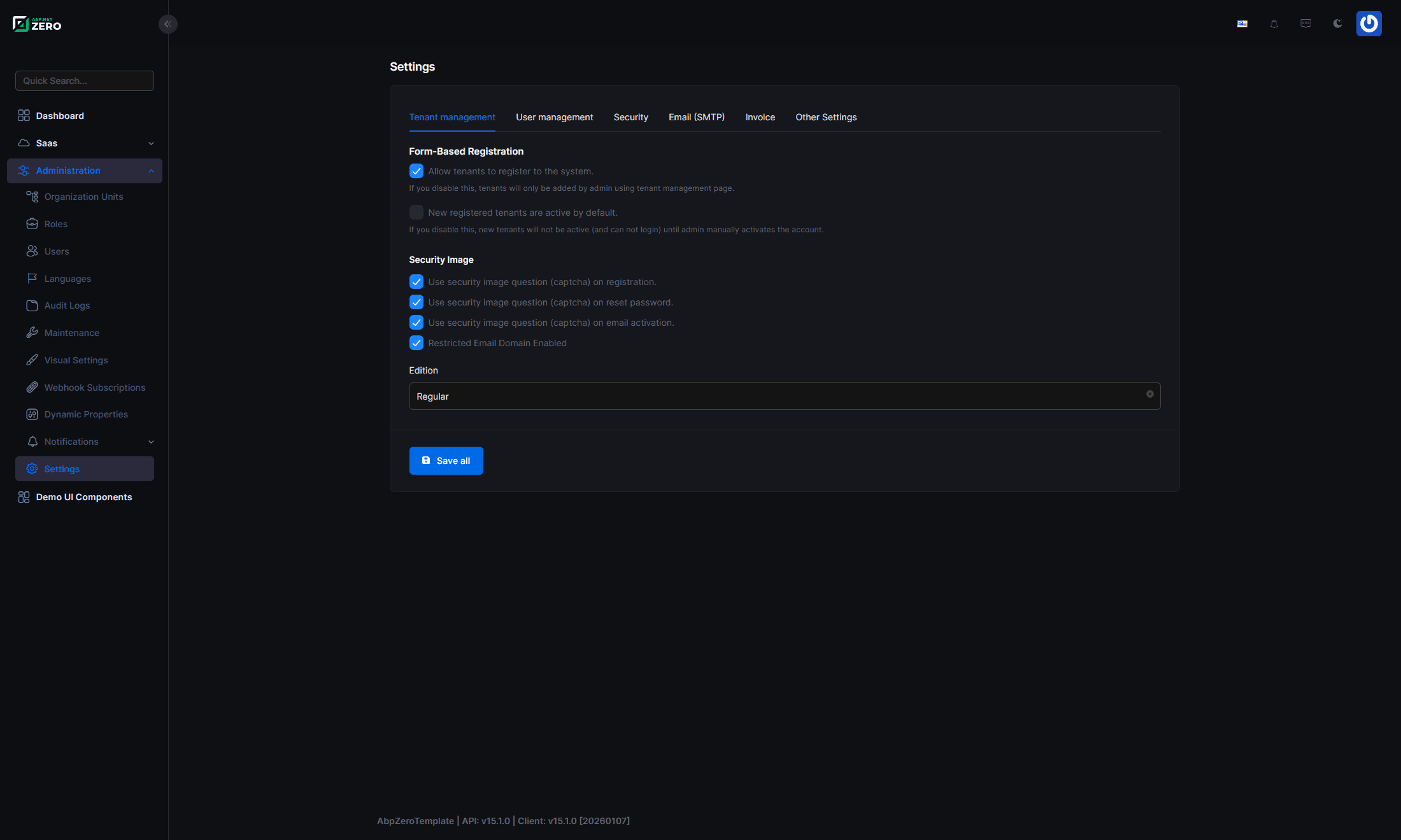 ASP.NET Zero screenshot 4